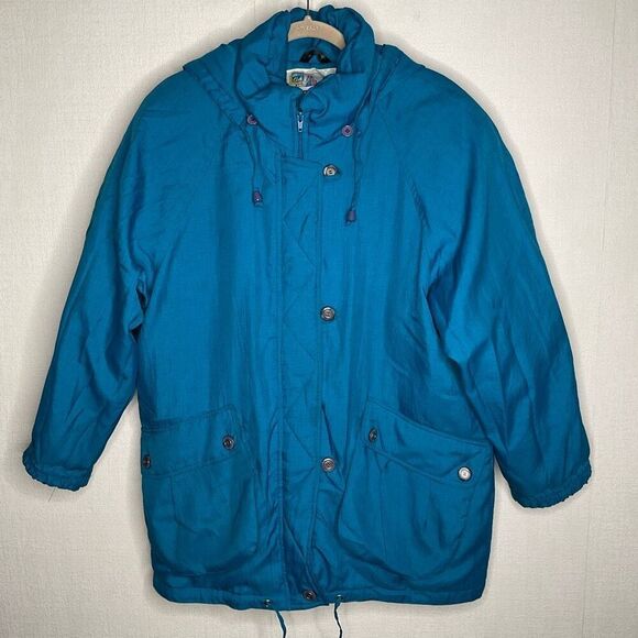 Vintage Puffer Jacket Ski Jacket Down Jacket Winter Jacket 80s size Medium‎ - Picture 3 of 9